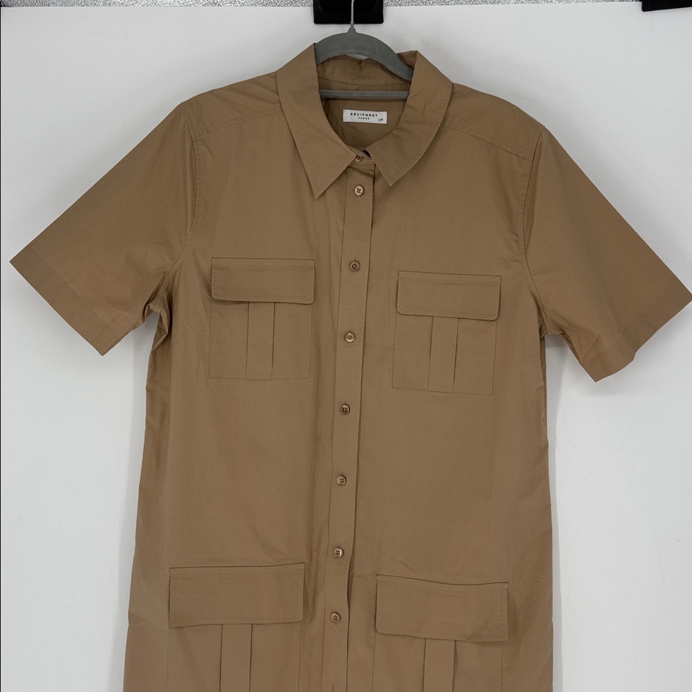 NWOT Equipment Remy Utility Shirt Dress SIZE L/G - Picture 8 of 12